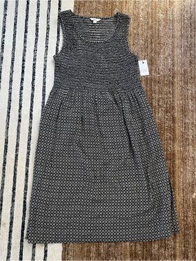 croft & barrow Black and White Floral Midi Dress